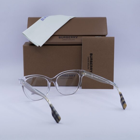Burberry BE2375 3024 Cat Eye Eyeglasses 53mm – Transparent - Picture 6 of 11